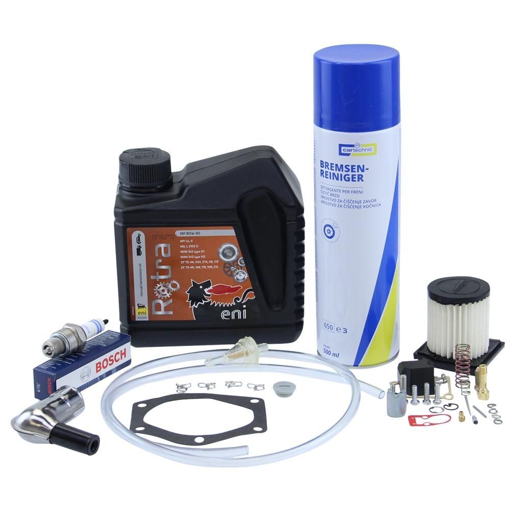 Zestaw inspekcyjny Hercules Prima 3 5 uszczelka filtr powietrza 27mm świeca zapłonowa Bosch W7AC zestaw uszczelek gaźnika Sachs 505 2-biegowa