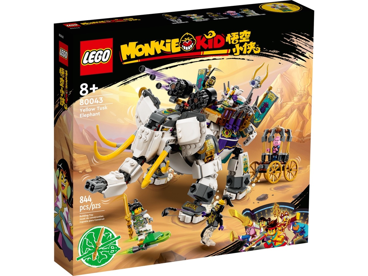 LEGO Monkie Kid™ 80043 Słoń z żółtym tuskiem