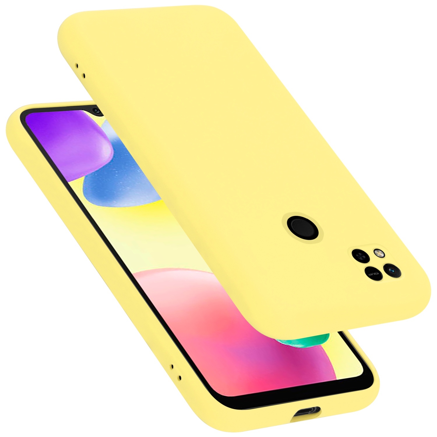 Etui ochronne Cadorabo do Xiaomi RedMi 9C / RedMi 10A w kolorze żółtym Etui na telefon komórkowy Etui z TPU