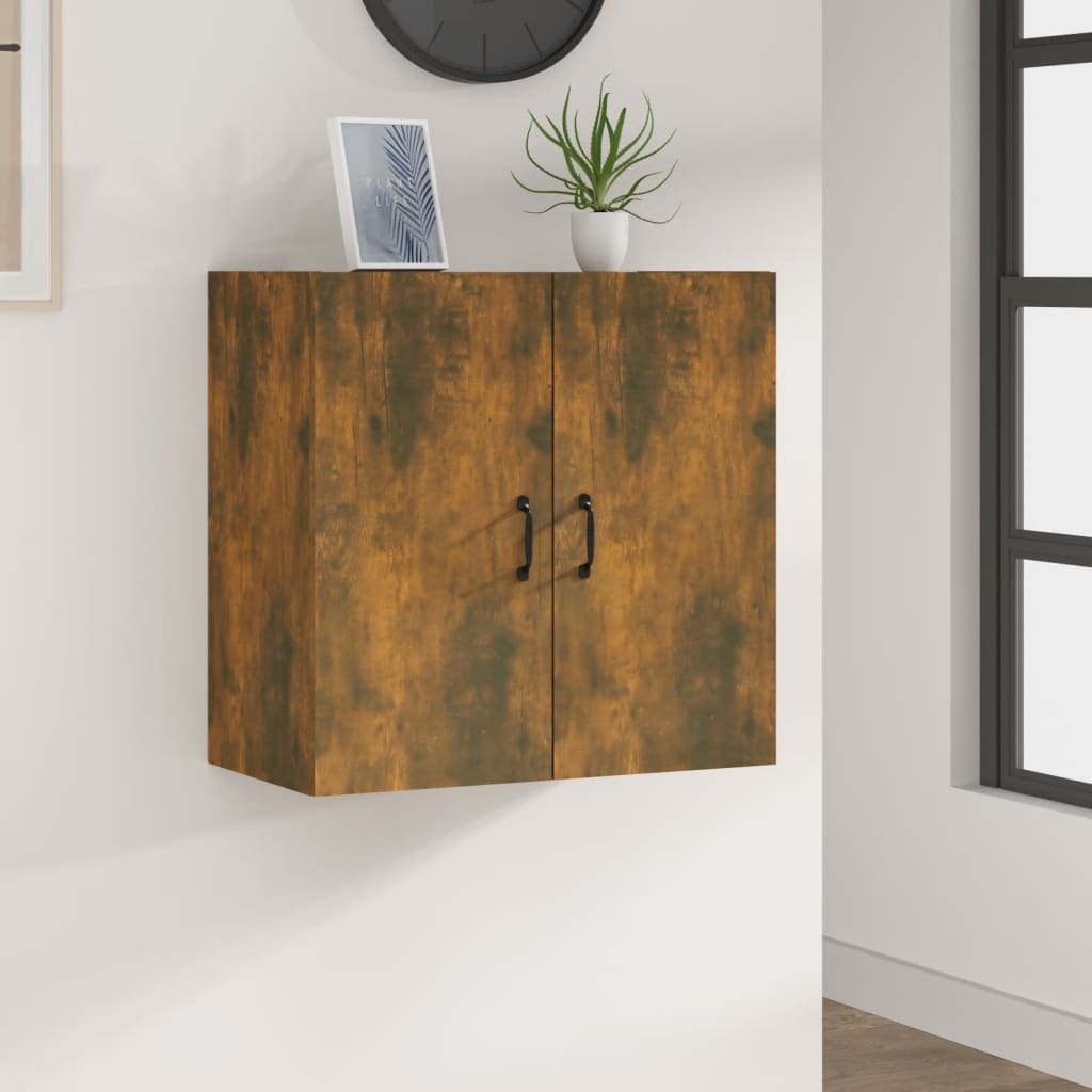 The Living Store szafka ścienna dąb wędzony 60x31x60 cm materiał drewnopochodny