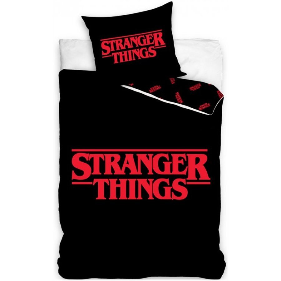 Pościel dziecięca Stranger Things czarna