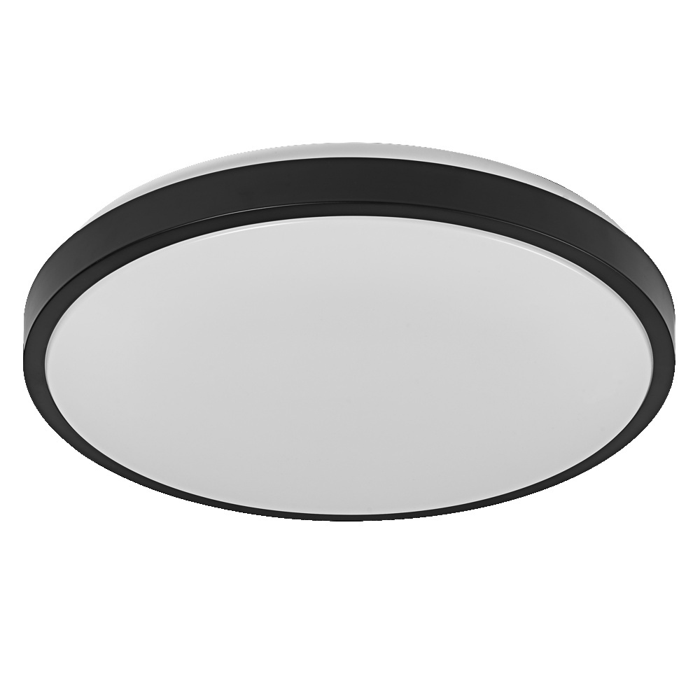 LEDVANCE ORBIS LONDON lampa sufitowa LED 480mm, czarna, 36W, 4150lm, ciepła biała barwa światła, bardzo jednorodny rozsył światła, długa żywotność, moduł LED zainstalowany na stałe, okrągła, stopień ochrony IP20, 3000K