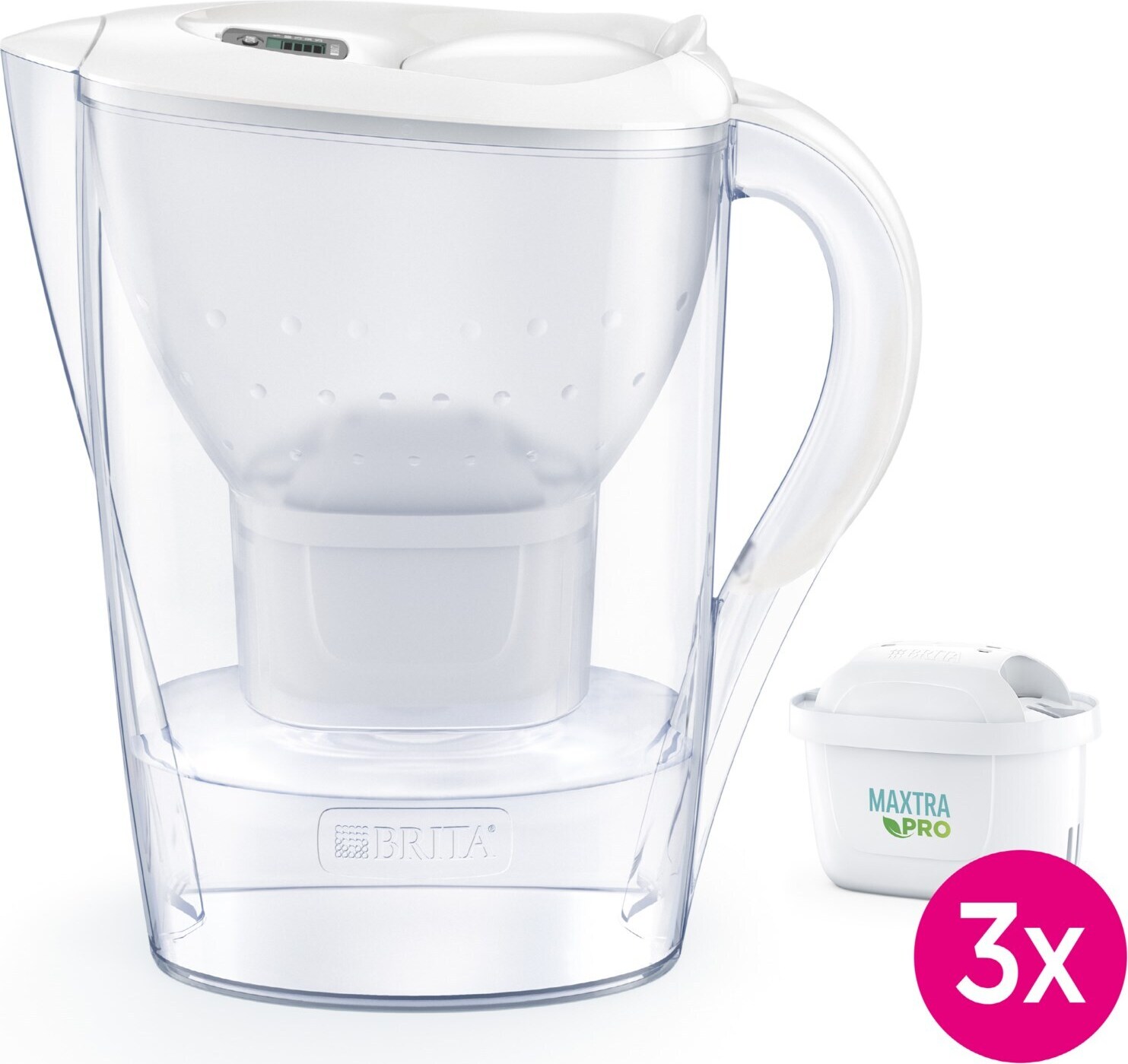 Zestaw startowy Brita Marella (w tym 3 MX) biały