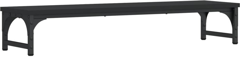 vidaXL Podstawa pod monitor czarna 85x23x15,5 cm materiał drewnopochodny