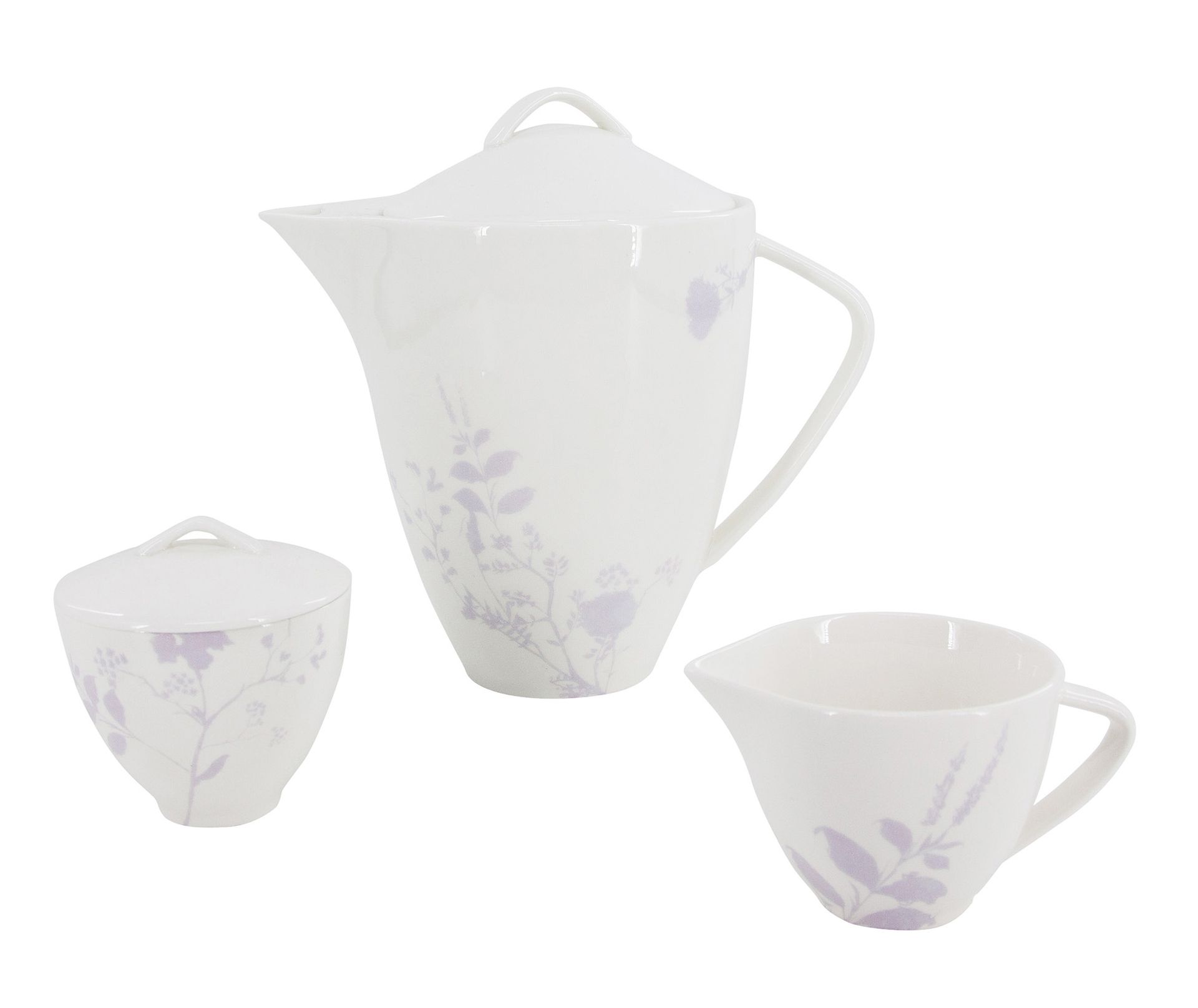 3-częściowy zestaw Silky (imbryk 1600 ml, dzbanek na mleko 150 ml, dzbanek na cukier 150 ml)