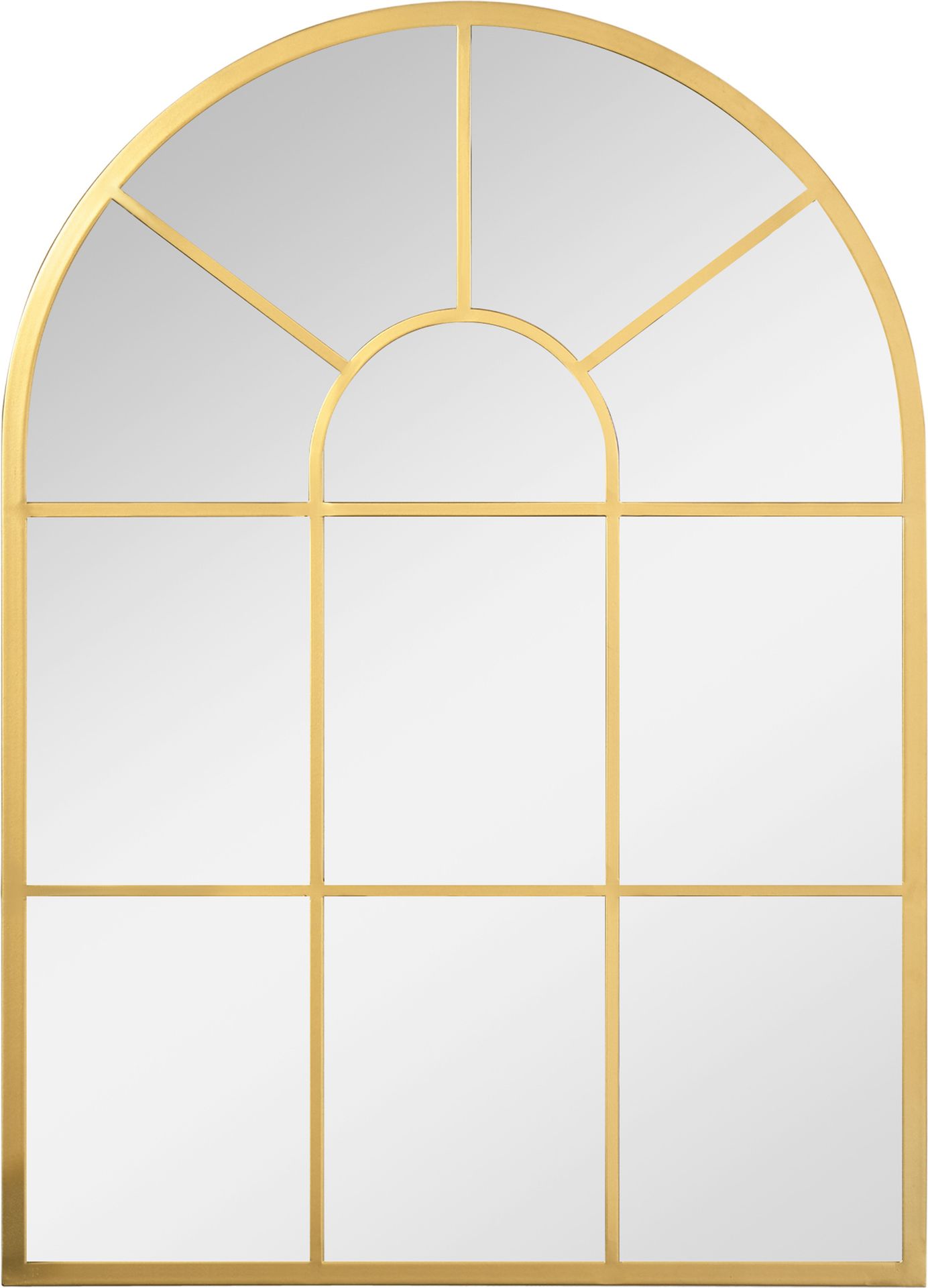 HOMCOM lustro ścienne lustro okienne 70 x 50 cm lustro do przedpokoju z metalową ramą wiszące lustro dekoracyjne lustro pełnowymiarowe do salonu sypialnia złoto