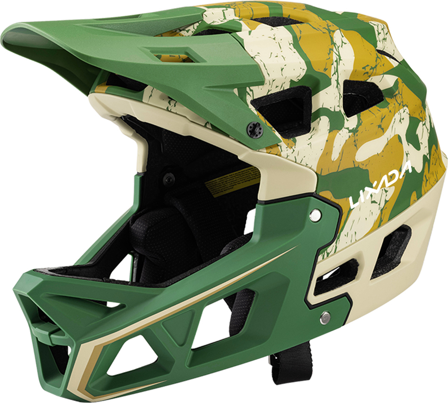 Kask rowerowy LIXADA, kask na rower górski, kask na rower terenowy, z raportem z testów bezpieczeństwa EN1078, rozmiar L (36,8 x 24,6 x 28 cm/14,5 x 9,7 x 11 cali)