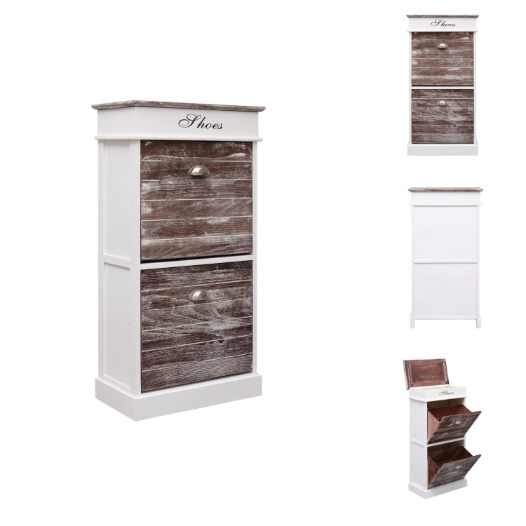 vidaXL Szafka na buty brązowa 50 x 28 x 98 cm drewno Paulownia - Stojaki i szafki na buty