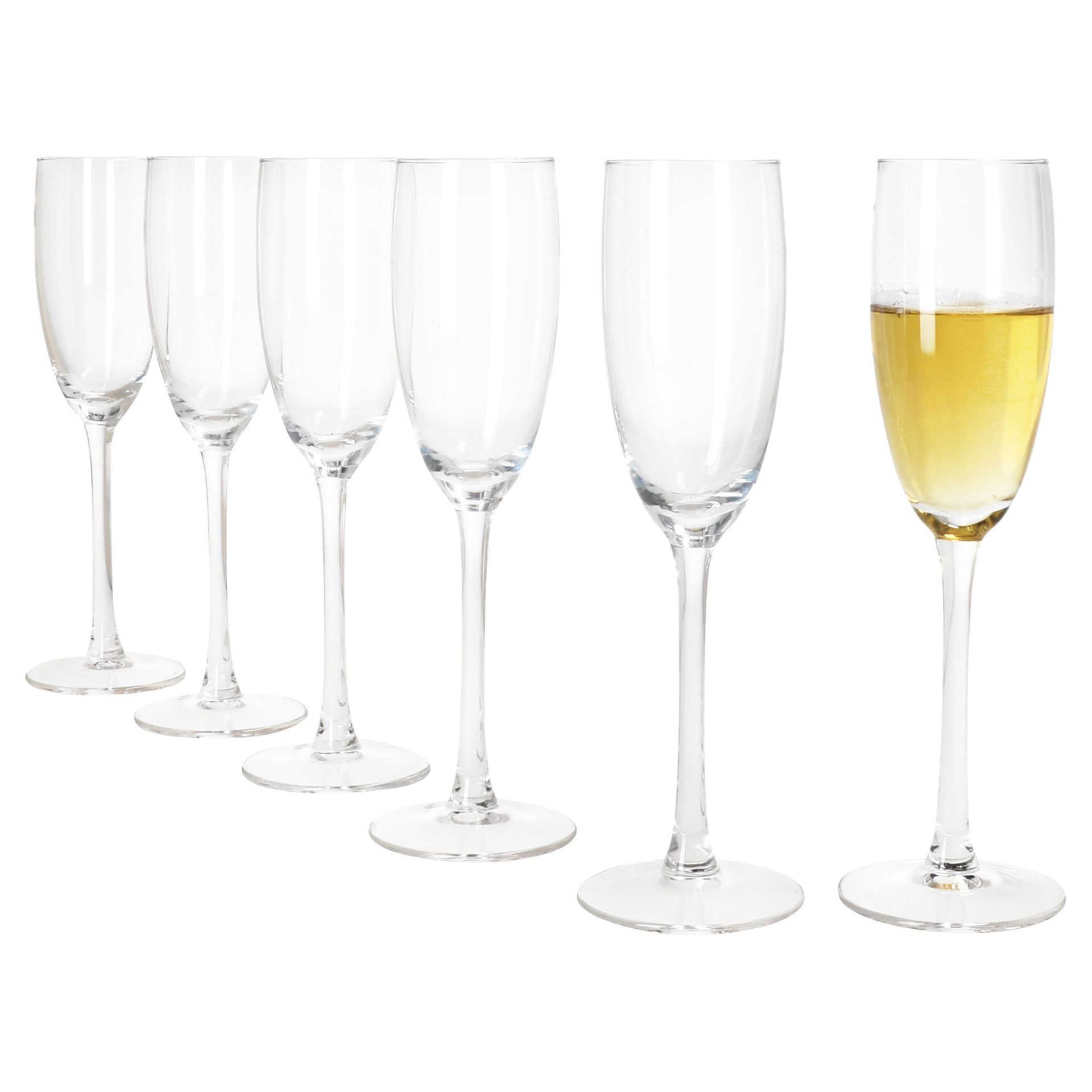 6x Grande Royal kieliszki do szampana 120 ml przezroczysty kieliszek do szampana flet Prosecco party