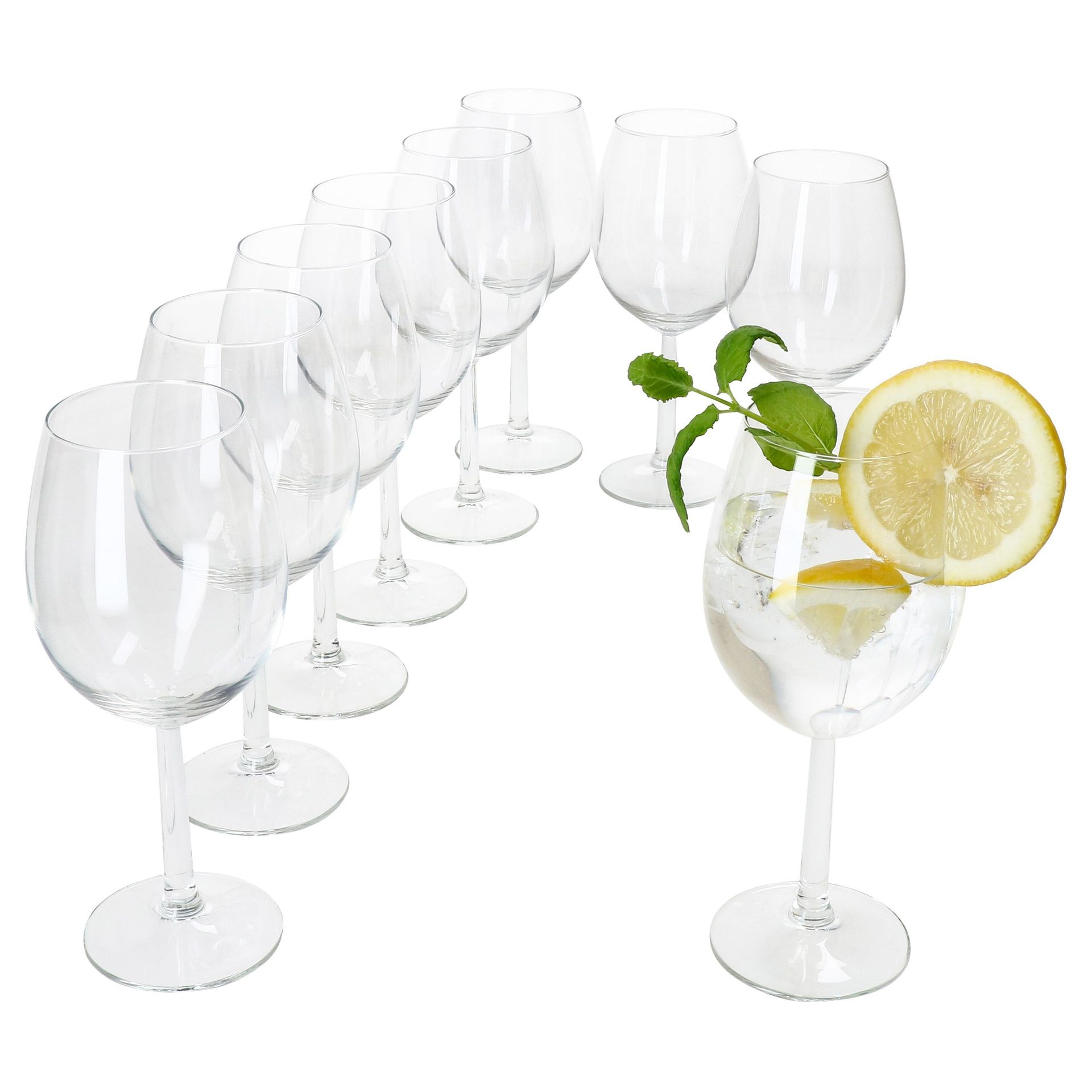 9x Vinissi kieliszki do wody i wina 300ml z nóżką kieliszek koktajlowy uroczystości weselne