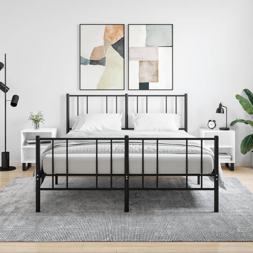 vidaXL Szafki nocne 2 szt. Biały wysoki połysk 40x30x50 cm Materiał drewnopochodny - Stolik nocny - Szafki nocne - Szafka nocna - Szafka nocna