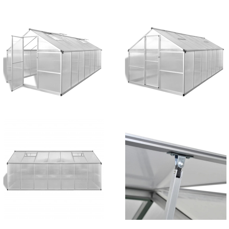 vidaXL Szklarnia wzmocniona aluminium 10,53 m² - Szklarnia - Szklarnie - Szklarnie hobbystyczne - Szklarnie hobbystyczne