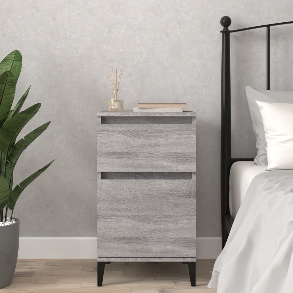 vidaXL Szafka nocna szara sonoma 40x35x70 cm - Szafka nocna - Szafki nocne - Szafka nocna - Szafka nocna