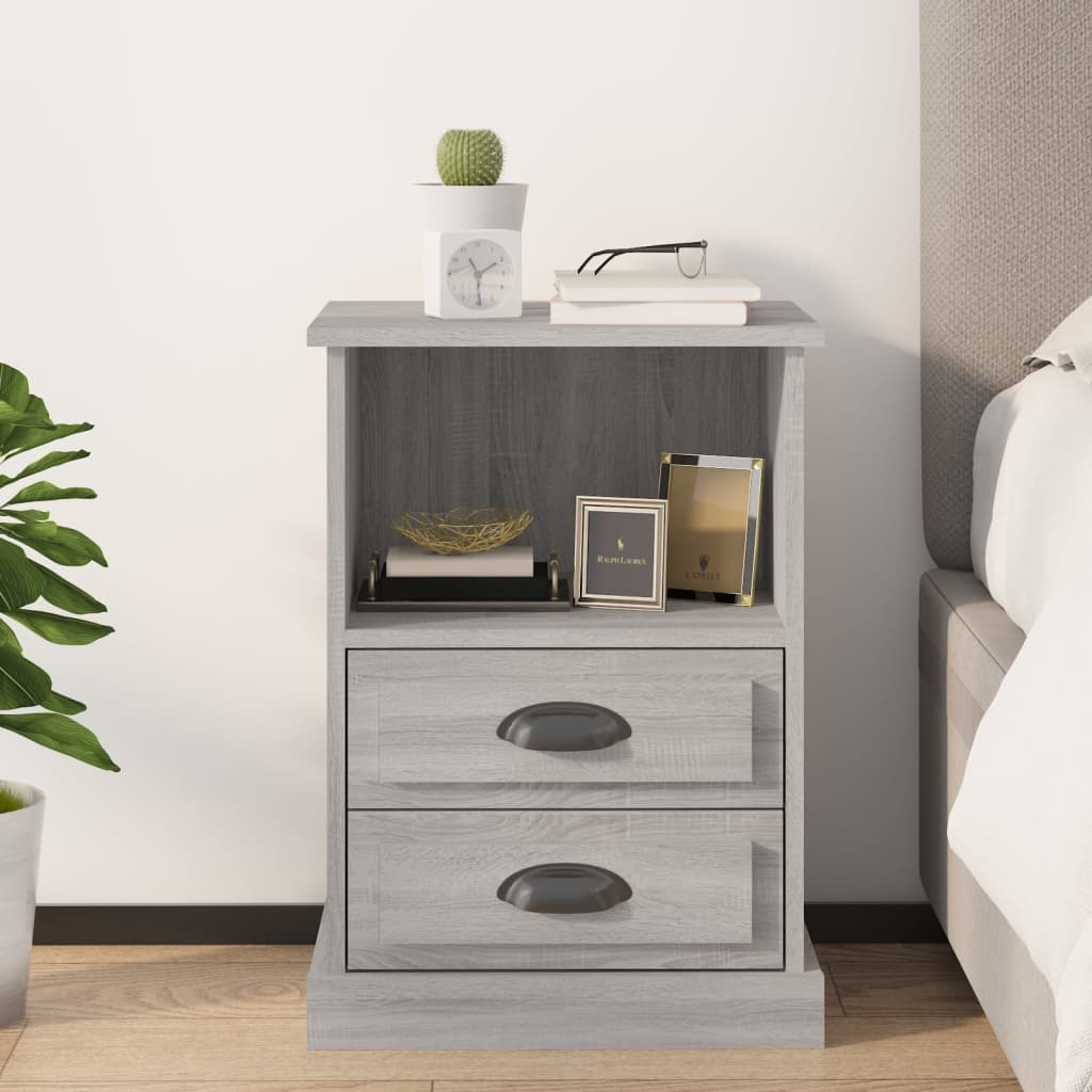 vidaXL Szafka nocna szara sonoma 43x36x60 cm - Szafka nocna - Szafki nocne - Szafka nocna - Szafka nocna