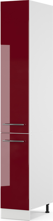 Vicco Szafka łazienkowa Fame-Line, 30 x 206.8 cm, Bordowa Czerwień wysoki połysk/Biały