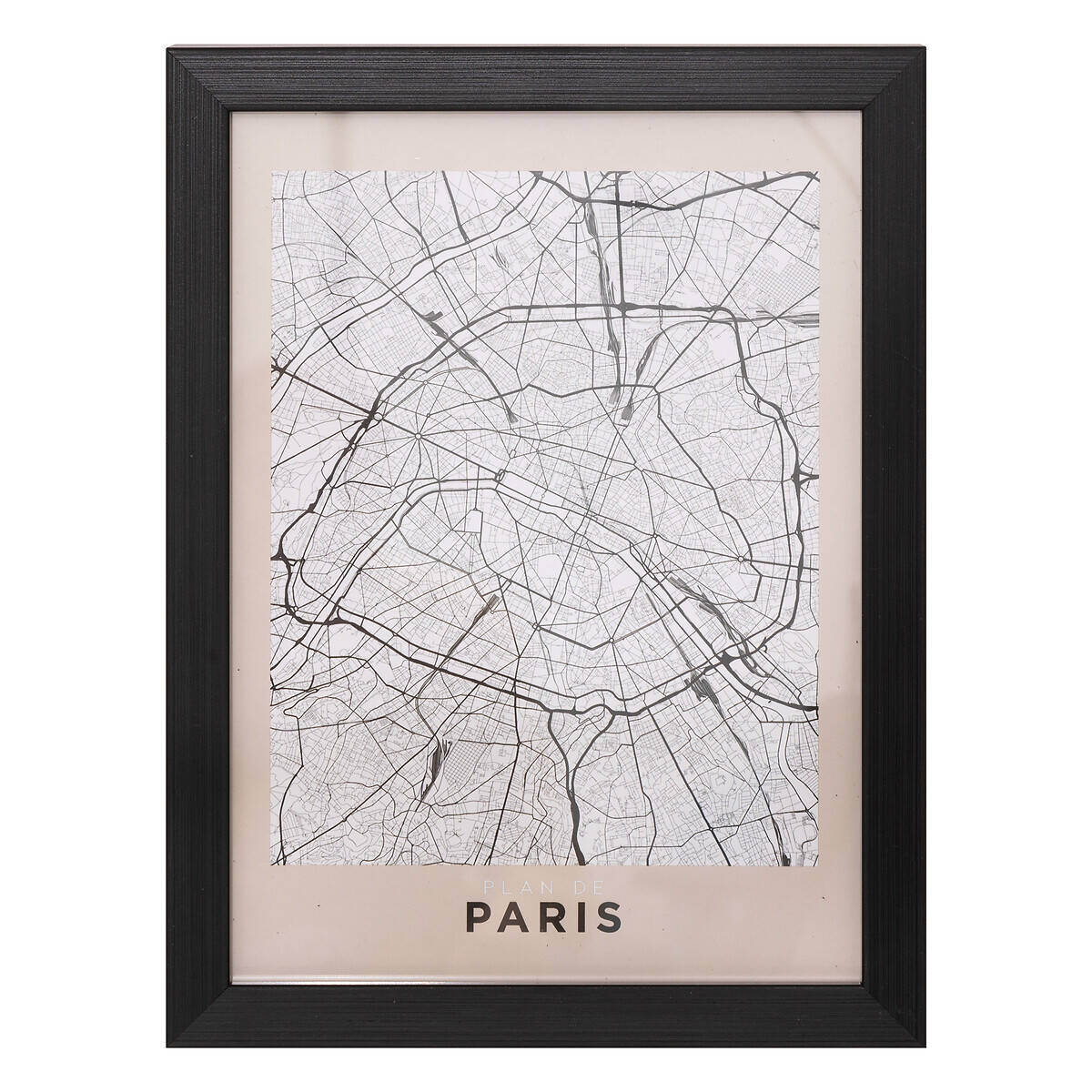 Plakat w ramce mapa miasta, 18 x 24 cm