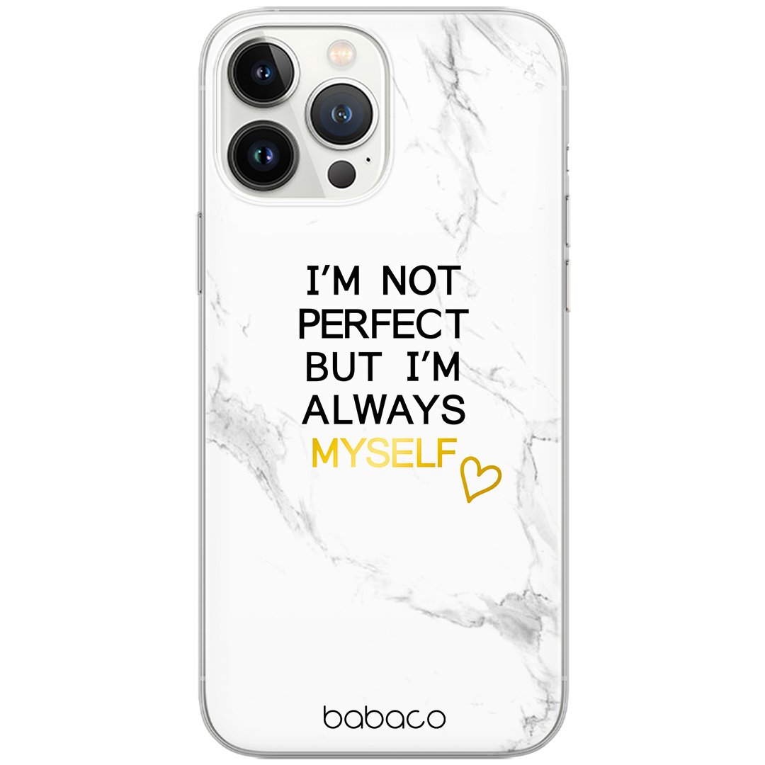 Etui do Apple IPHONE 11 PRO MAX Positive vibes 005 Babaco Nadruk pełny Biały
