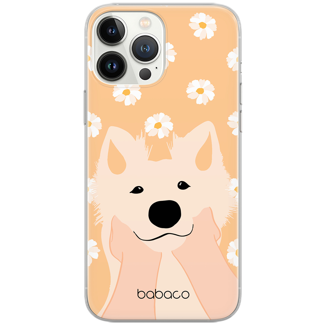 Etui do Apple IPHONE 14 PLUS Psy 010 Babaco Nadruk pełny Pomarańczowy