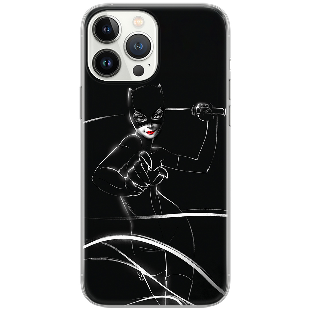 Etui do Apple IPHONE 14 PRO Catwoman 003 DC Nadruk pełny Czarny