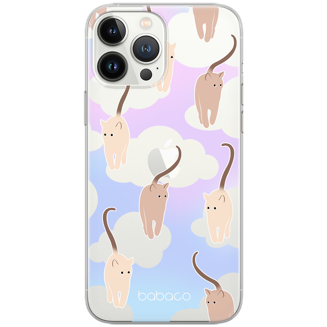 Etui do Samsung A54 5G Koty 015 Babaco Nadruk częściowy Przeźroczysty