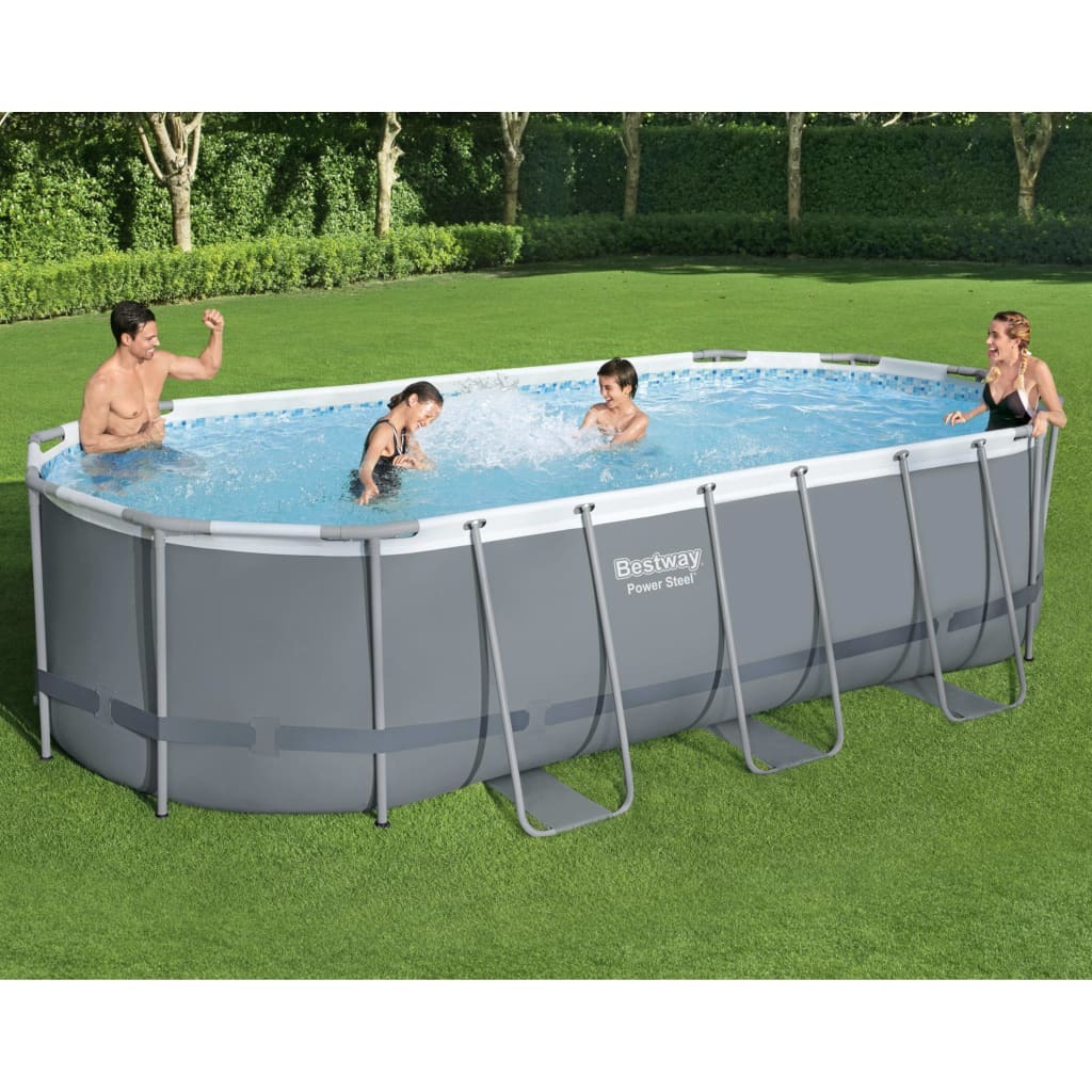 Prolenta Premium - Power Steel Basen ogrodowy owalny 549x274x122 cm