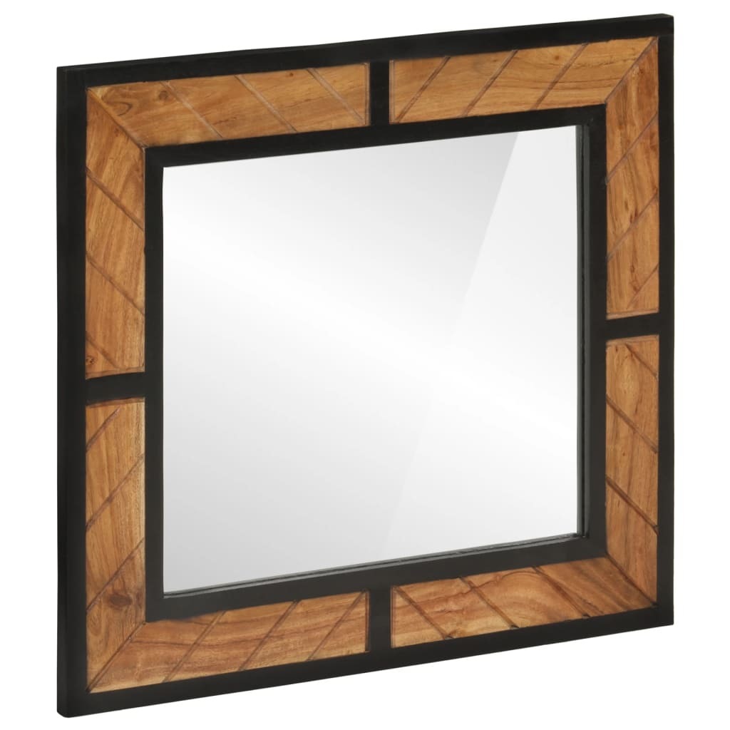 vidaXL Lustro łazienkowe 60x1x55 cm lite drewno akacjowe