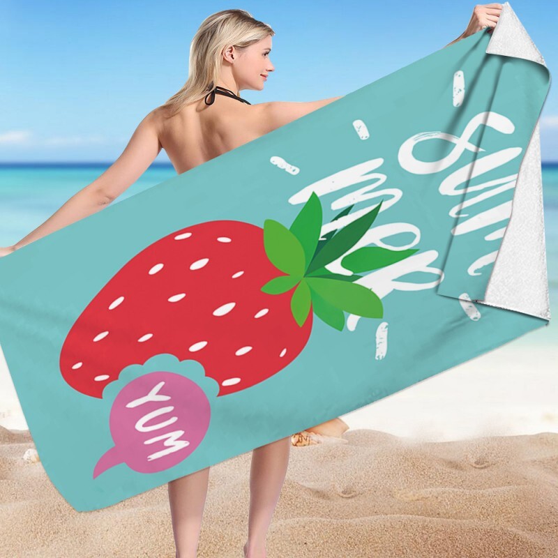 Carla Ręcznik plażowy Nabbaa niebieski jasny 150 cm x 70 cm