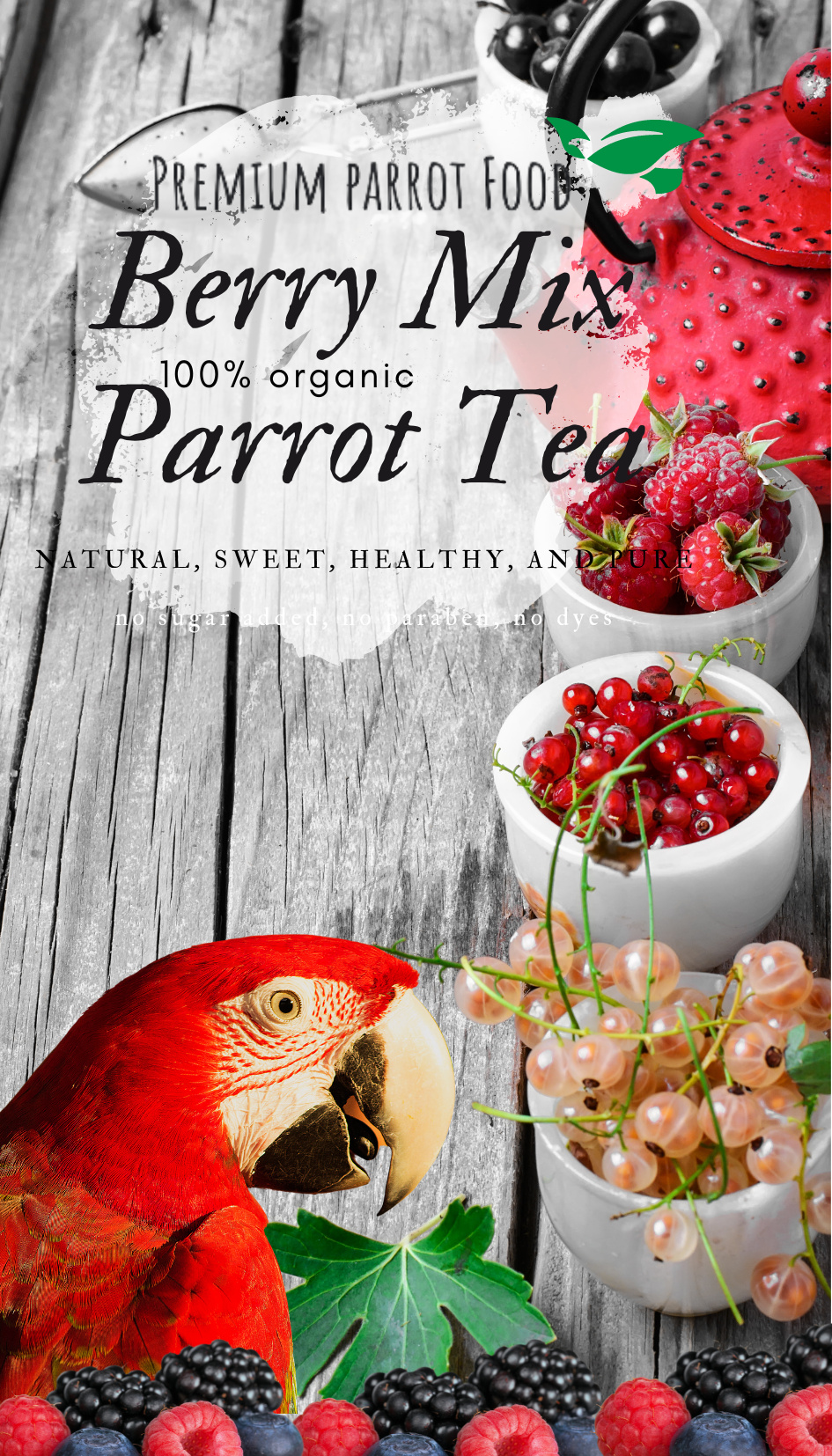 Herbata dla papug Beerenmix - organiczny napar, herbata dla papug Beerenmix 100G