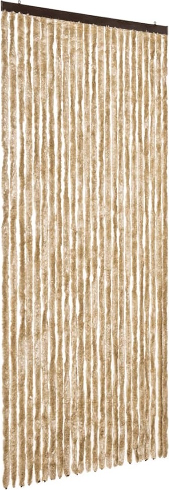 vidaXL Zasłona przeciwsłoneczna beżowa 100x230 cm szenilowa