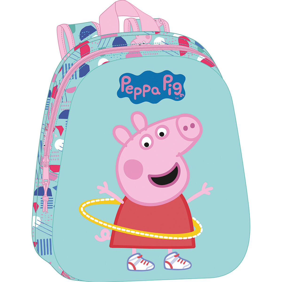 Plecak szkolny Świnka Peppa zielony Różowy 27 x 33 x 10 cm