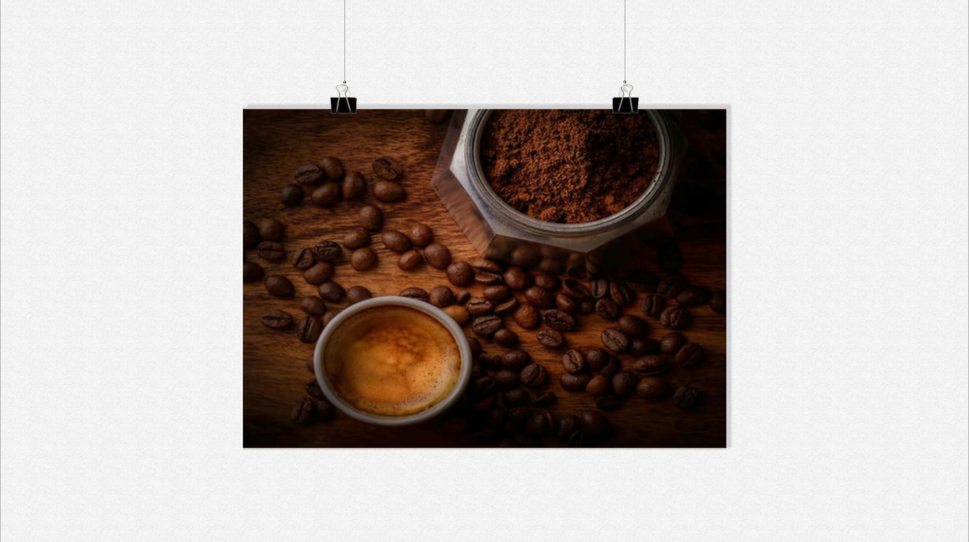 Plakat Coffee Italy - Plakat Espresso - Plakat w stylu vintage - 91x61cm - Idealny do oprawienia w ramkę