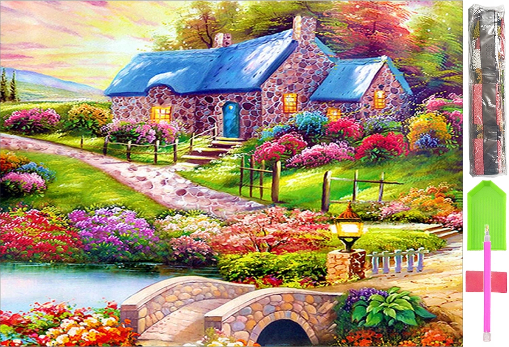 HAFT DIAMENTOWY DUŻY 5D Zestaw Obraz MOZAIKA D03