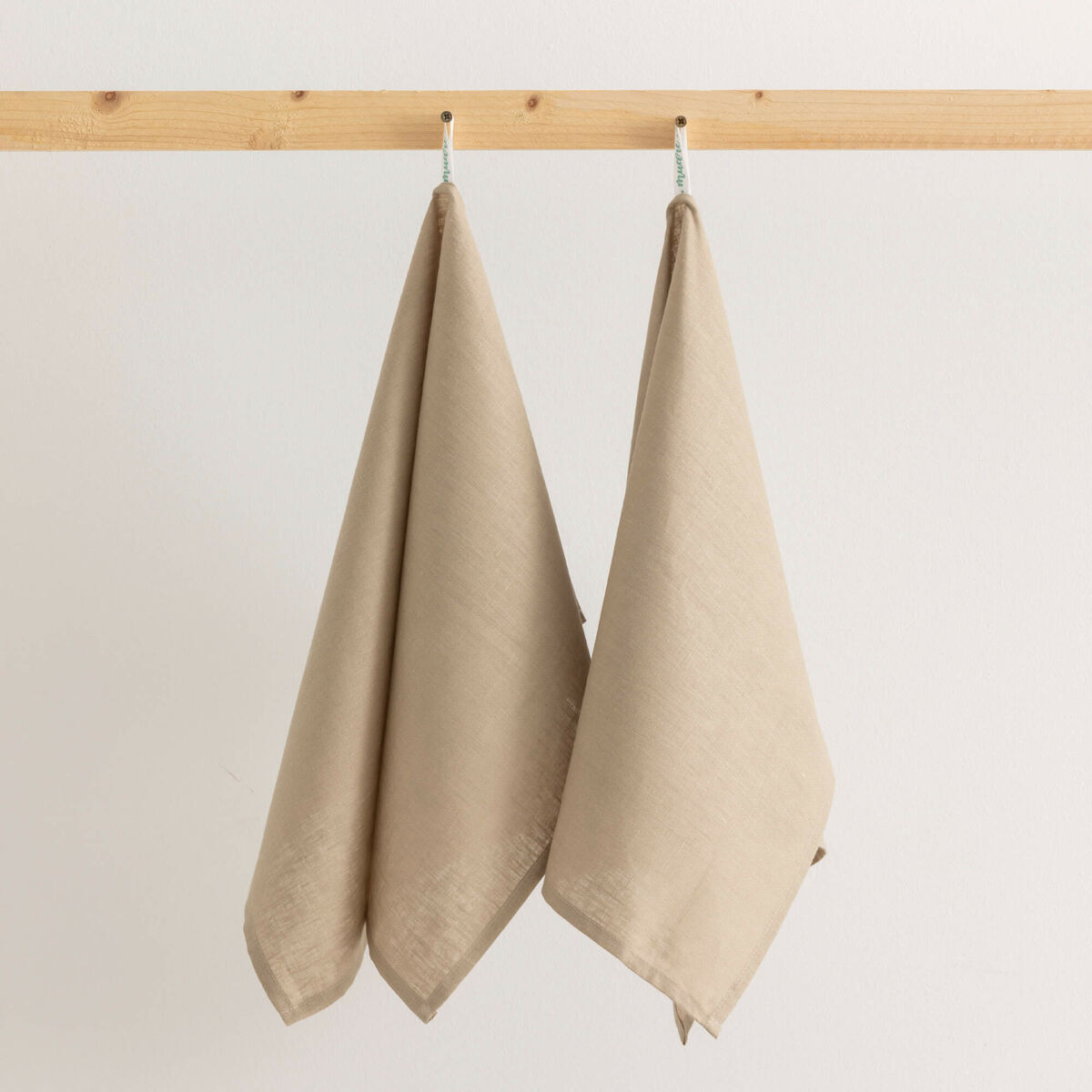 Ręcznik kuchenny Muaré Taupe Linen 45 x 70 cm 2 szt