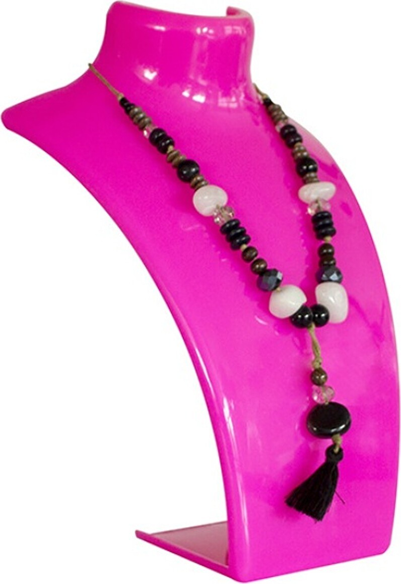 Stojak na biżuterię, stojak na naszyjnik, plastikowy stojak na biżuterię, stojak na kolczyki, stojak na biżuterię, stojak na naszyjnik dla sklepów jubilerskich, stojak na kolczyki i naszyjniki 1xszt. róża