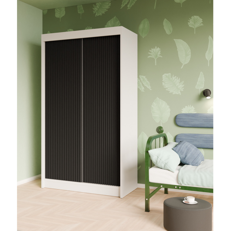 Szafa z drzwiami przesuwnymi, Szafa 2-drzwiowa, Nowoczesna szafa, Szafa o wymiarach: 120 x 215 x 61 cm