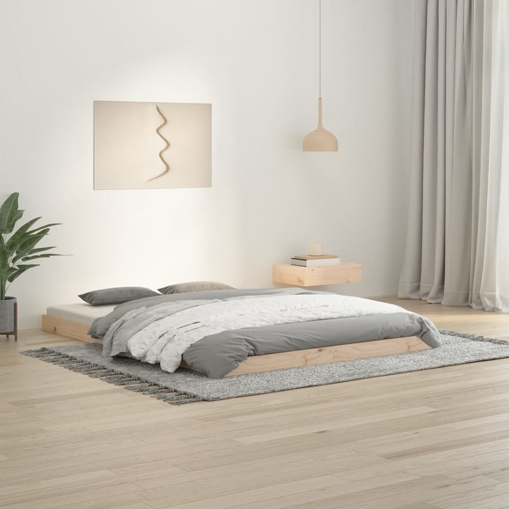 Łóżko z litego drewna sosnowego 135x190 cm
