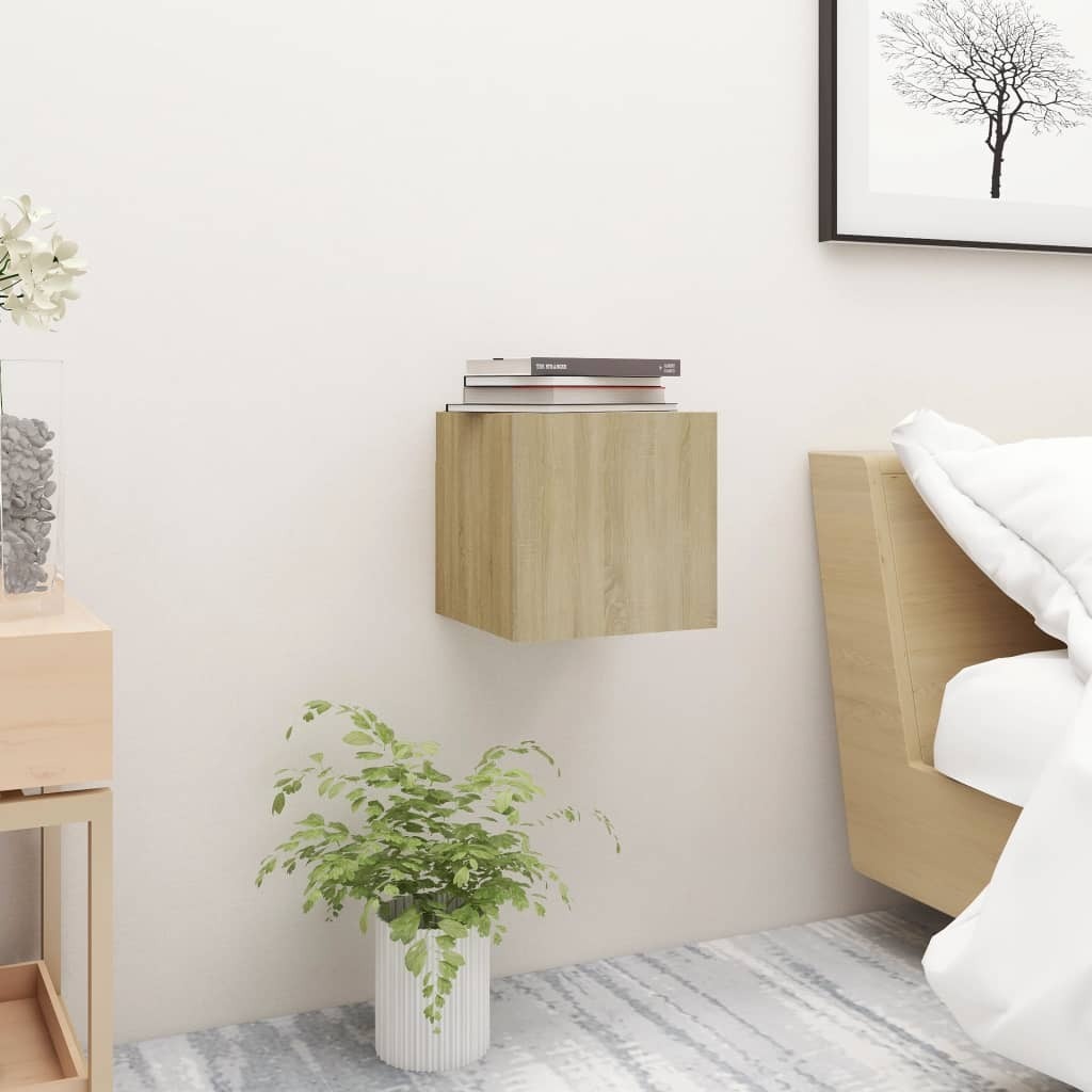 Szafka nocna dąb sonoma 30,5x30x30 cm materiał drewnopochodny
