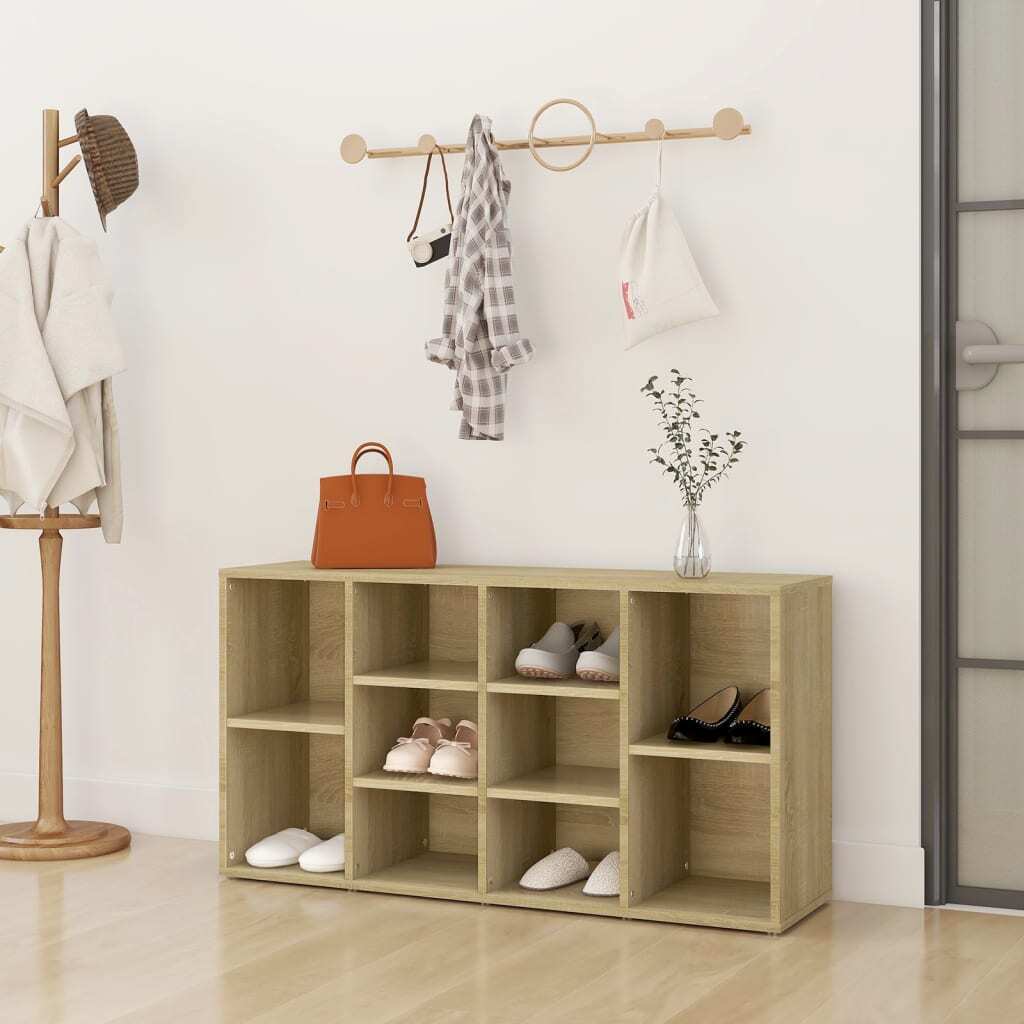 Ławka na buty dąb sonoma 103x30x54,5 cm Materiał drewnopochodny