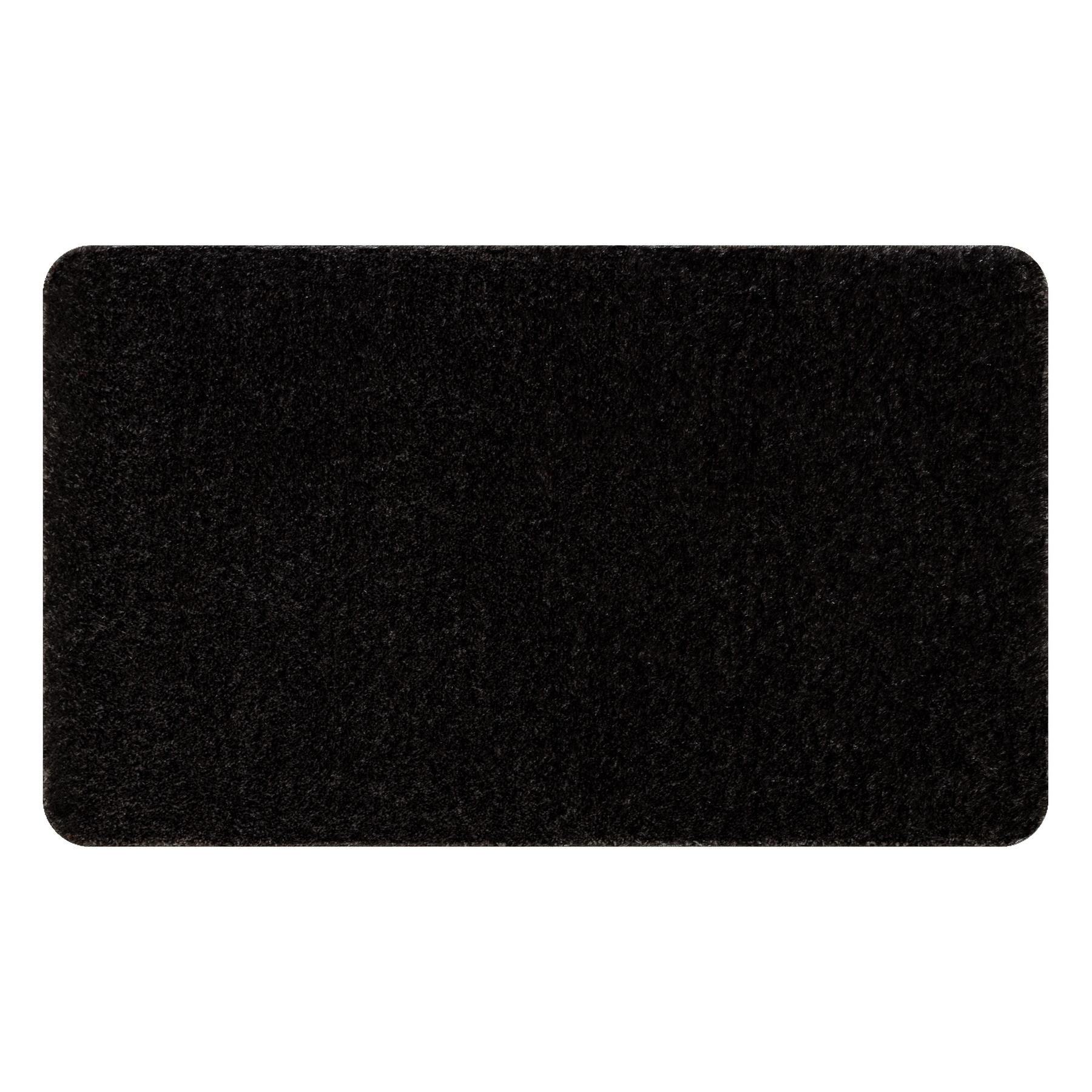 Dywan łazienkowy SANTA jednolity, antypoślizgowy, miękki - czarny 50x80 cm