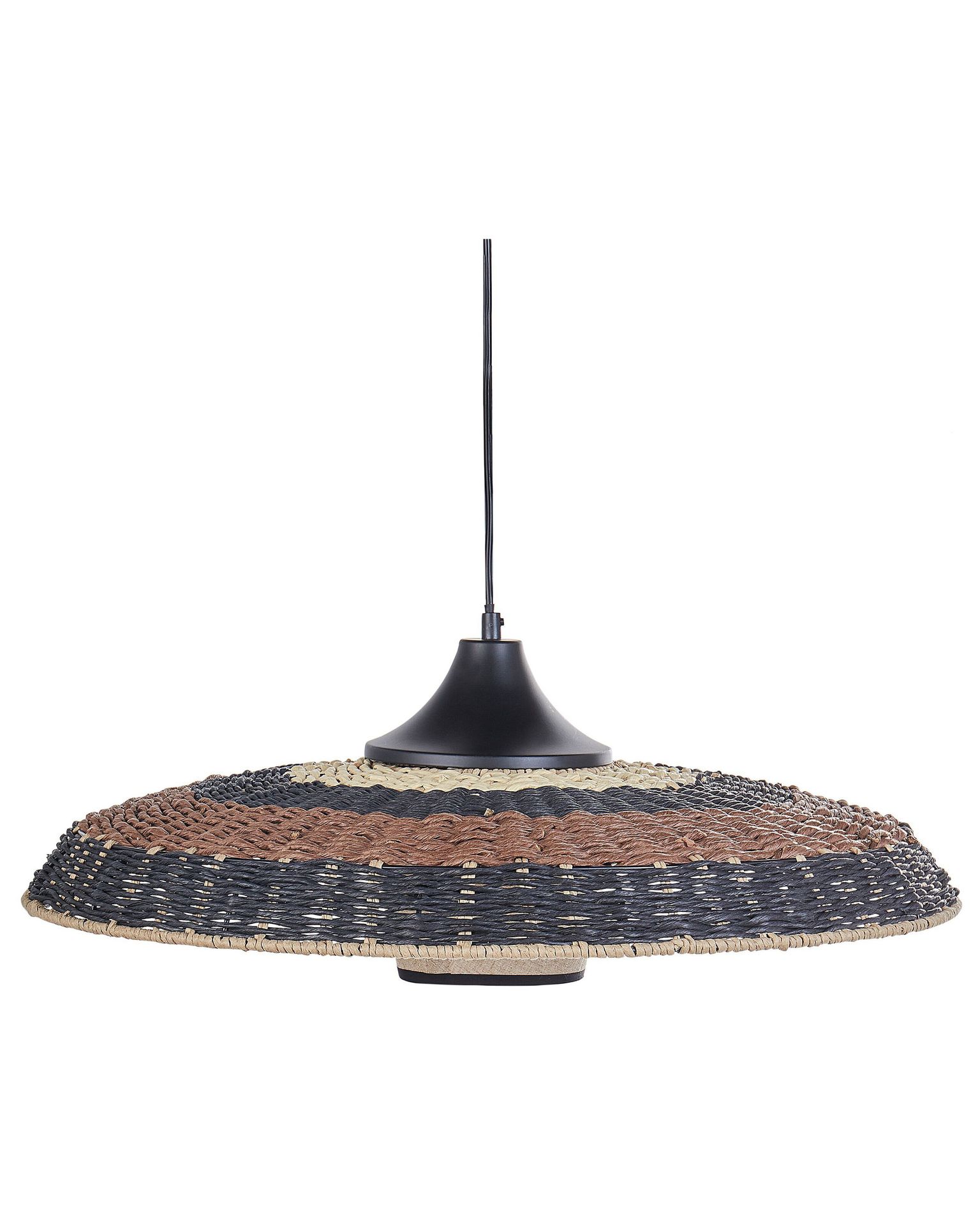BELIANI Lampa wisząca wielokolorowa pleniony klosz okrągły kształt nowoczesny styl