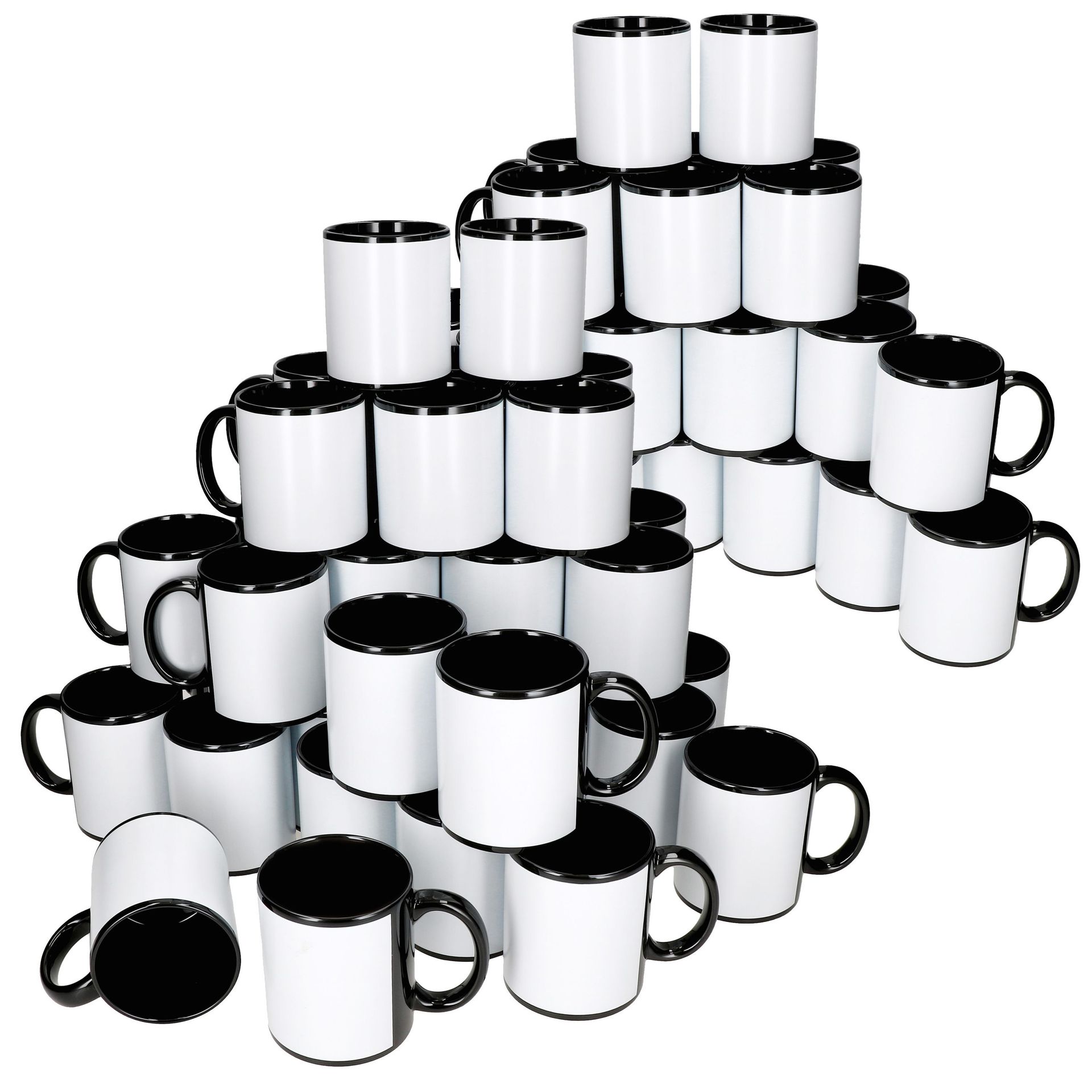 72x kubki do kawy Cara 300ml 72 osoby czarna i biała herbata kakao cappuccino