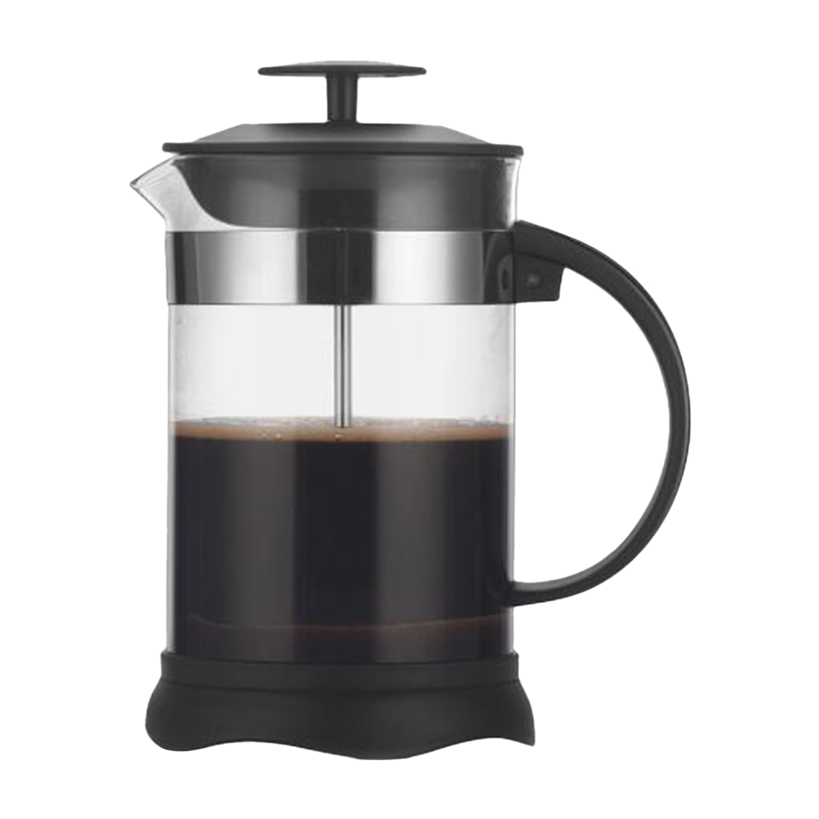 Zaparzacz do kawy i herbaty French Press Odporny na wysoką temperaturę borokrzemianowy dzbanek do kawy do domu i biura Filtr ze stali nierdzewnej o dużej gęstości, 800 ml