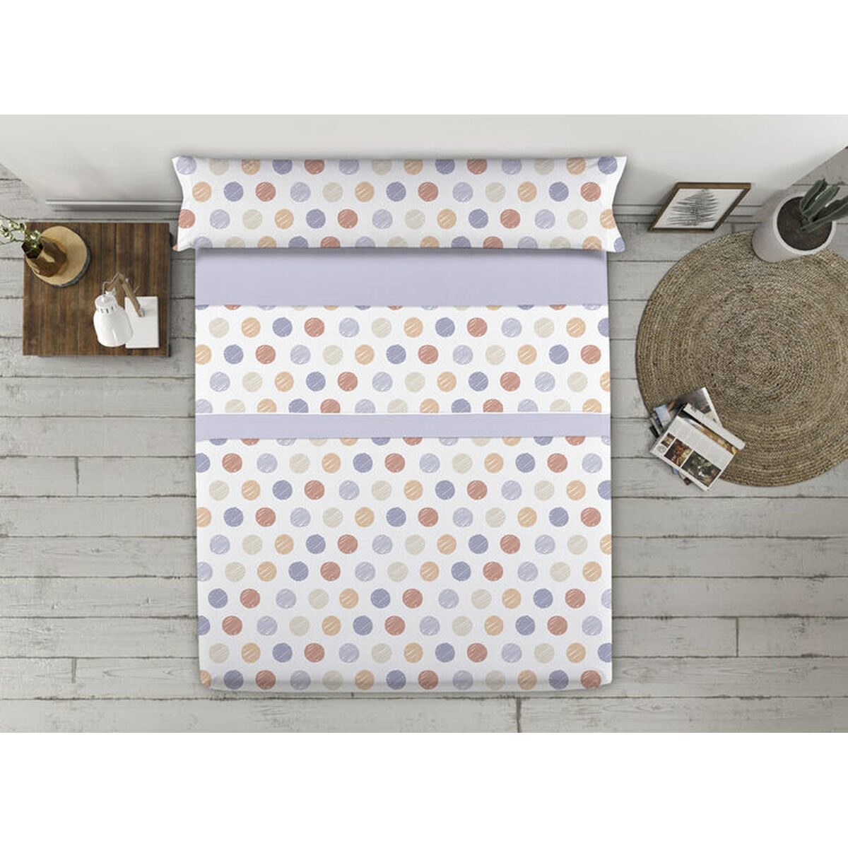 Komplet pościeli Happy Home TARIFA AH Fioletowy Pojedynczy materac