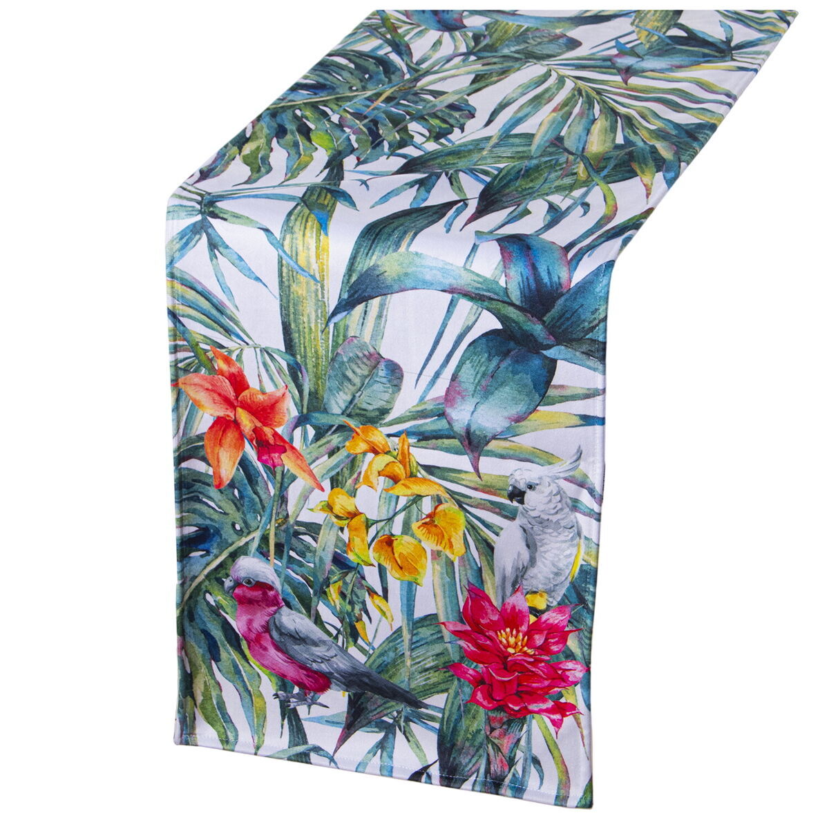 Bieżnik na stół Alexandra House Living Kolorowy materiał 180 x 30 cm aksamitny kwiatowy