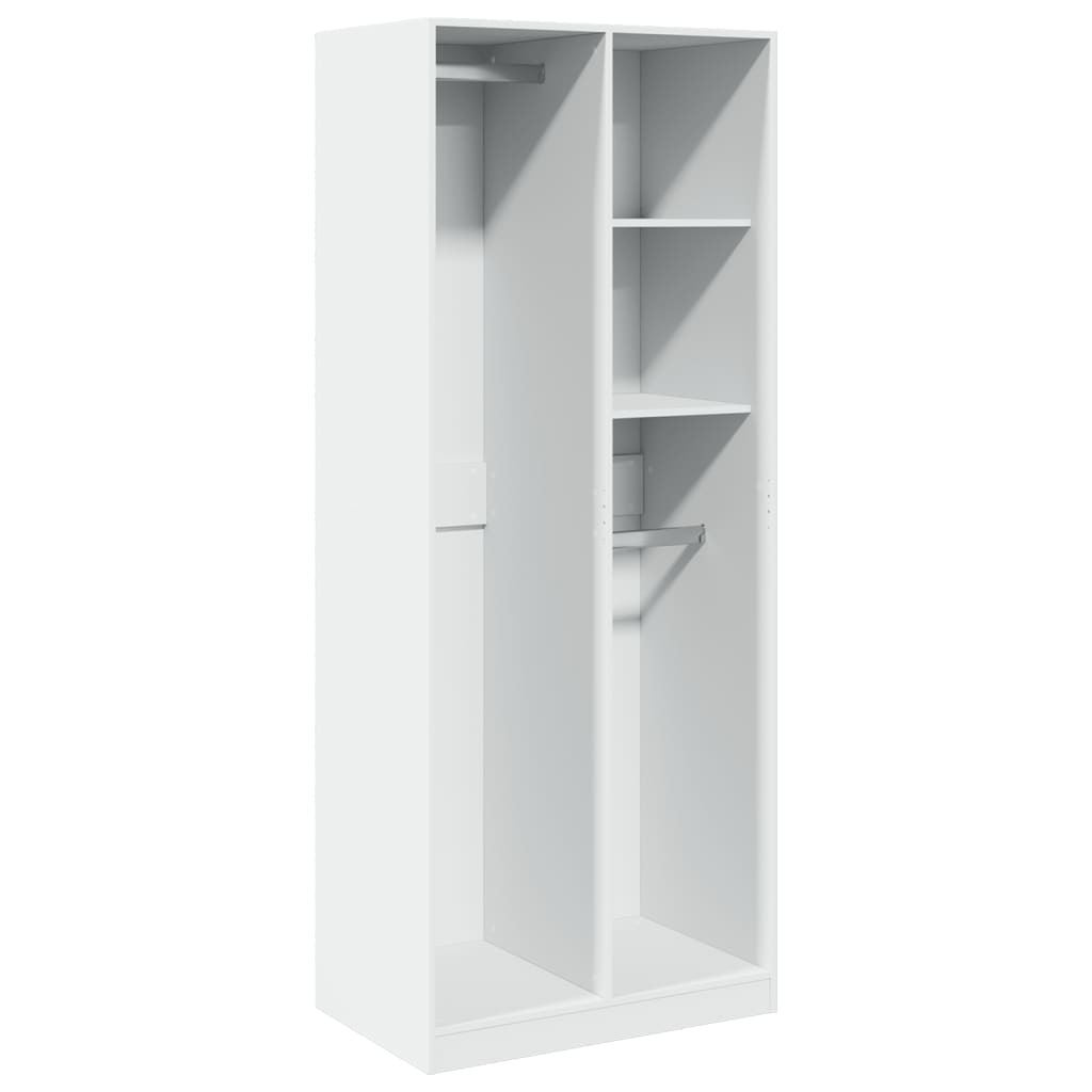 vidaXL Szafa biała 80x50x200 cm Materiał drewnopochodny