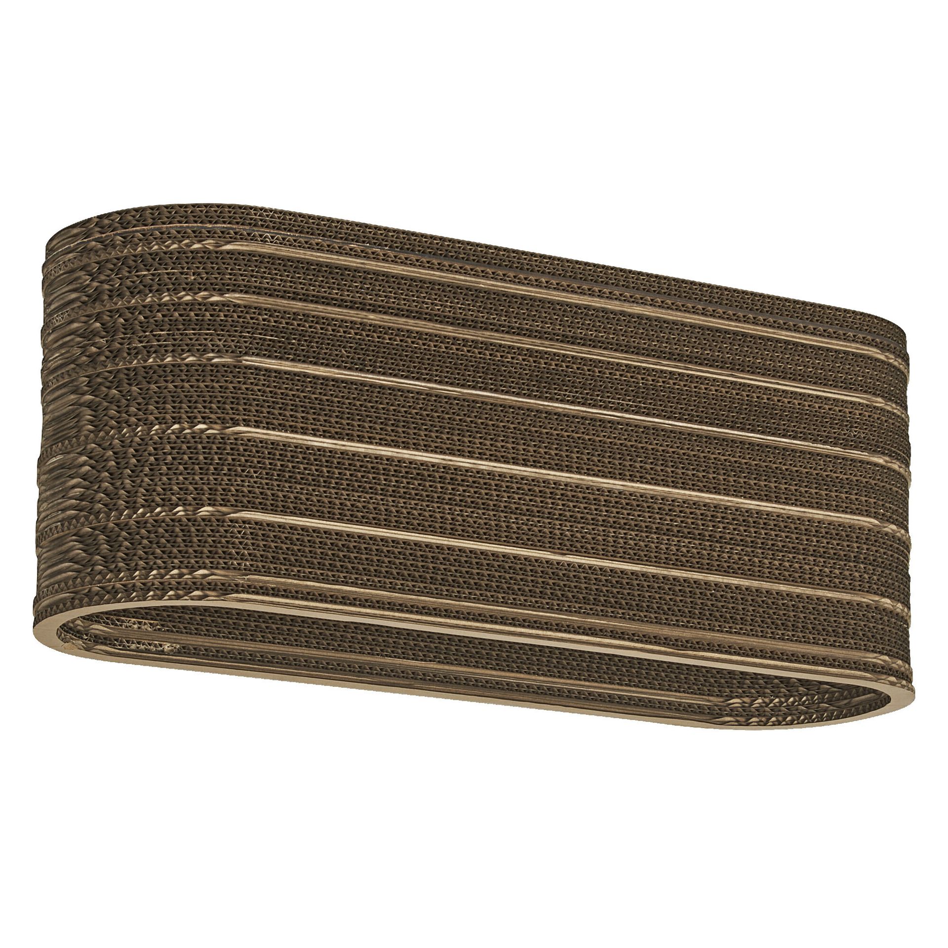 LEDVANCE lampa sufitowa 3-punktowa Decor Cardboard Oval brązowa wykonana z tektury falistej, E27, długość 600 mm, klosz wykonany z materiału pochodzącego z recyklingu, trwała dzięki wymiennemu źródłu światła, łatwy montaż