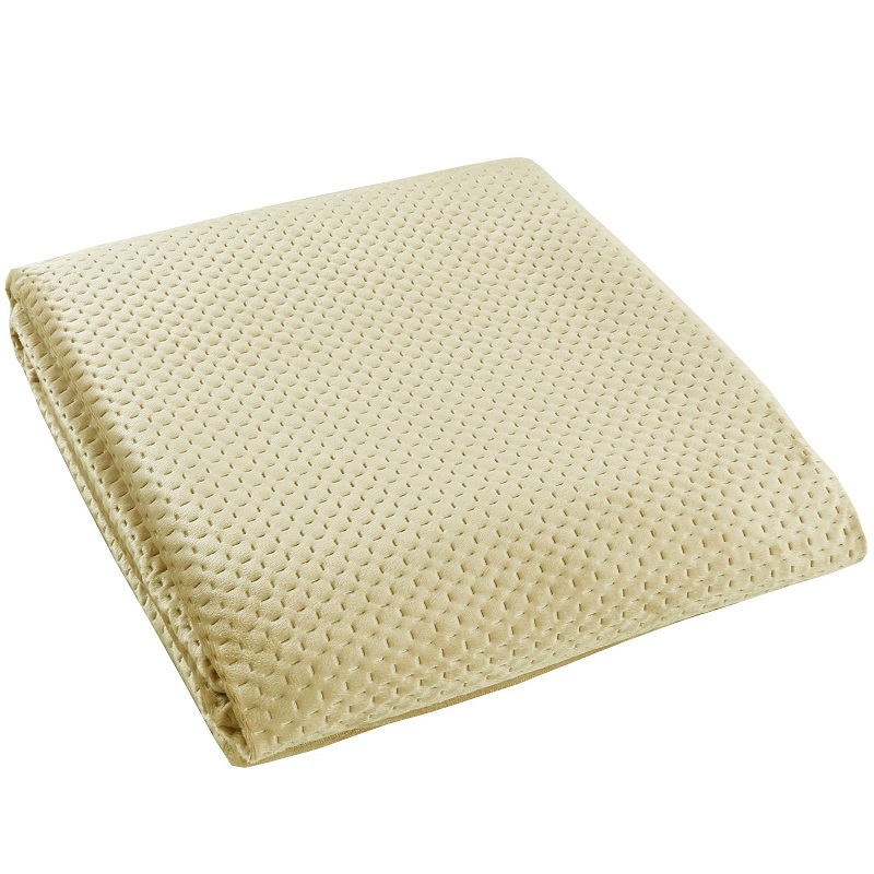 Narzuta na łóżko, pikowana, nowoczesna, velvet premium 220x240cm Beige