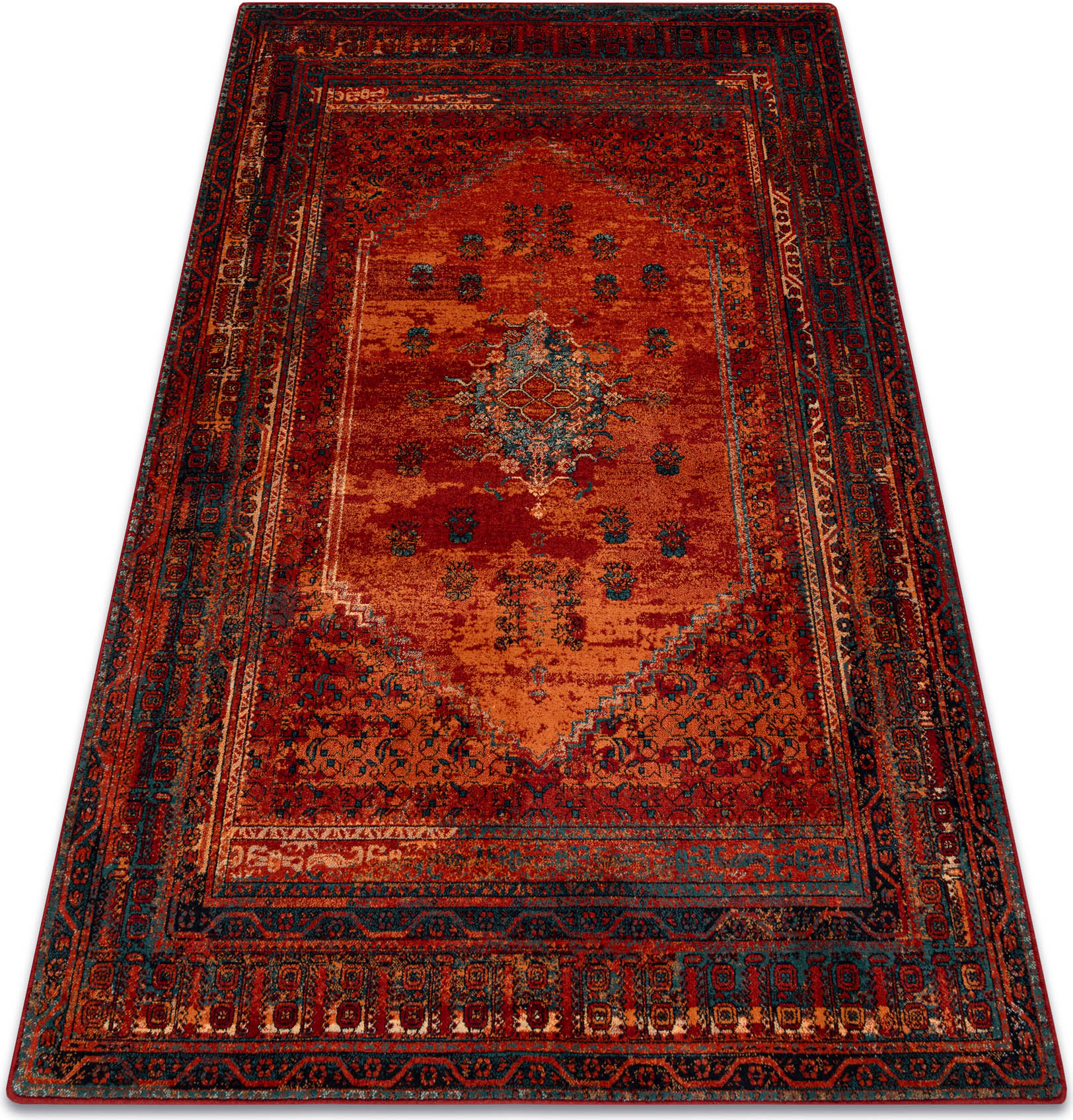 Dywan wełniany OMEGA MISTIK czerwony 100x150 cm