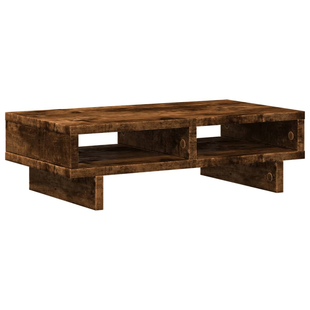 vidaXL Podstawa pod monitor dąb wędzony 50x27x15 cm materiał drewnopochodny