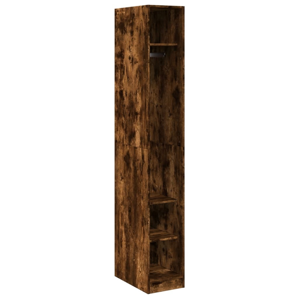 vidaXL Szafa dąb wędzony 30x50x200 cm materiał drewnopochodny